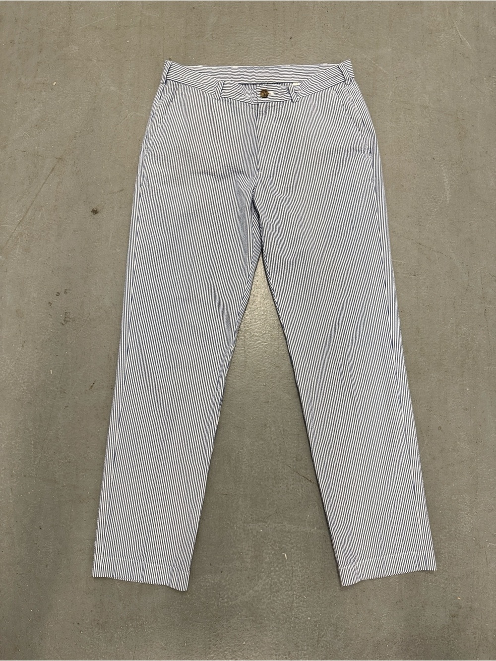 Brooks Brothers Clark Fit Blue & White Pinstripe Seersuckers Pants 34x32